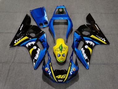 1998-2002 Requin Bleu & Jaune R6 Carénage Moto