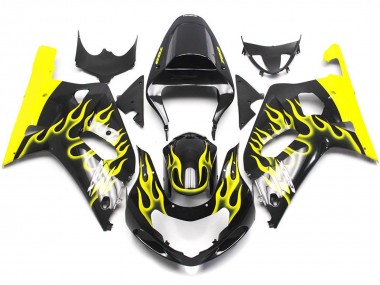 2001-2003 Giallo Vibrante Fiamma GSXR 600-750 Carénage Moto