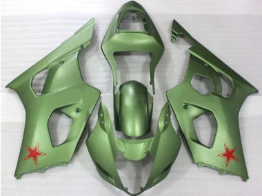 2003-2004 Armée Verte GSXR 1000 Carénage Moto