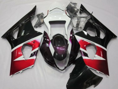 2003-2004 Rouge Brillant & Blanc GSXR 1000 Carénage Moto