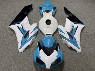 2004-2005 Blanc Bleu Clair & Noir Brillant CBR1000RR Carénage Moto