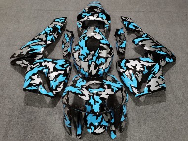 2005-2006 Camouflage & Bleu Clair CBR600RR Carénage Moto