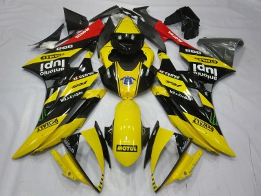 2006-2007 Jaune Motul R6 Carénage Moto