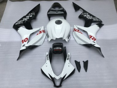 2007-2008 Blanc Brillant & Rouge Repsol CBR600RR Carénage Moto