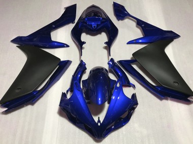 2007-2008 Bleu Brillant & Noir R1 Carénage Moto