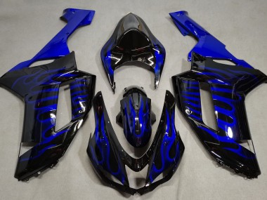 2007-2008 Flamme Bleue ZX6R Carénage Moto