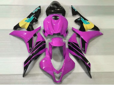 2007-2008 Rose & Bleu Sarcelle Taureau CBR600RR Carénage Moto