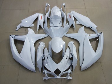 2008-2010 Blanc & Rouge Vif GSXR 600-750 Carénage Moto