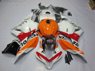 2009-2012 Blanc Repsol CBR600RR Carénage Moto