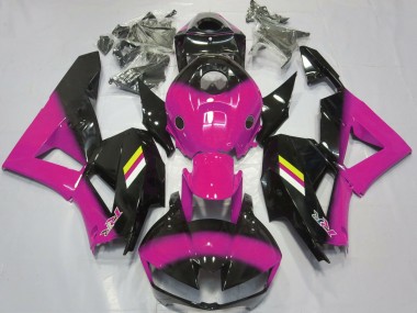 2013-2023 Fondu Rose Brillant & Noir CBR600RR Carénage Moto