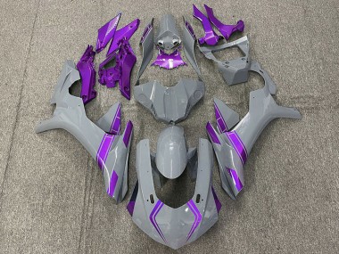 2015-2019 Accents Gris & Violet Nardo R1 Carénage Moto
