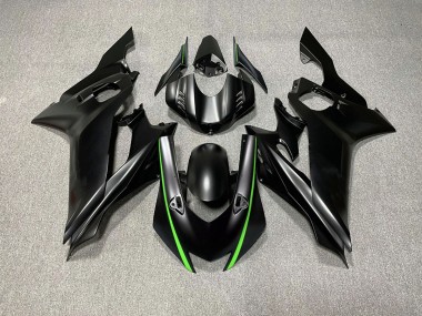 2017-2021 Accents De Noir Mat & De Vert R6 Carénage Moto