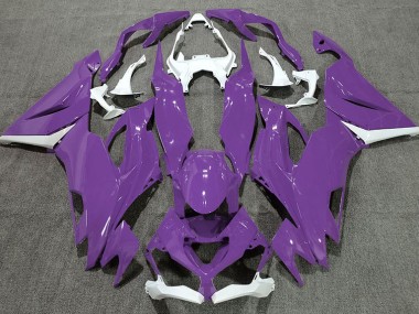 2019-2023 Violet Brillant & Blanc ZX6R Carénage Moto